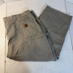 Carhartt Men's Pants 46x25 Carpenter Duck Canvas Original Dungaree Fit B11 Des